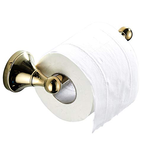 Flybath Toilettenpapierhalter ohne Deckel Messing Bad WC-Rollenhalter Wandmontage, Poliertes Gold Flybath Toilettenpapierhalter ohne Deckel Messing Bad WC-Rollenhalter Wandmontage, Poliertes Gold von Flybath