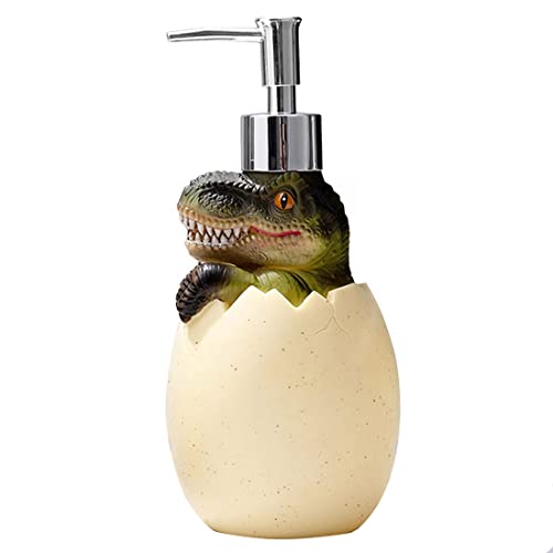 Süßer Dinosaurier-Baby-Eierpumpen-Lotionspender, Flüssigseife, Handseife, Shampoo, Duschgel, Nachfüllspender für Erwachsene, Kinder, Badezimmer, Badezubehör, Küchenarbeitsplatte (A) von Flybecoin