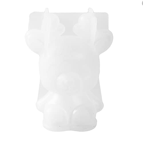 Flybloom Weihnachten Hirsch Silikonform 3D Tierharz Formen für handgemachte Kerze DIY Handwerk von Flybloom