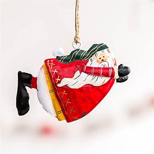 Flybloom Weihnachtsengel Ornamente Zinn Weihnachtsmann Engel Ornamente Christbaumschmuck (Stil 5) von Flybloom