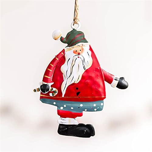 Flybloom Weihnachtsengel Ornamente Zinn Weihnachtsmann Engel Ornamente Christbaumschmuck (Stil 6) von Flybloom