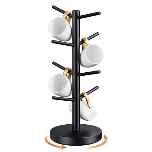 Flycity Tassenständer Baum, Drehbarer Kaffeetassenhalter für Die Theke, Kaffeetassenhalter, Dekorativer Metallständer,8 hooks Flycity Tassenständer Baum, Drehbarer Kaffeetassenhalter für Die Theke, Kaffeetassenhalter, Dekorativer Metallständer,8 hooks von Flycity