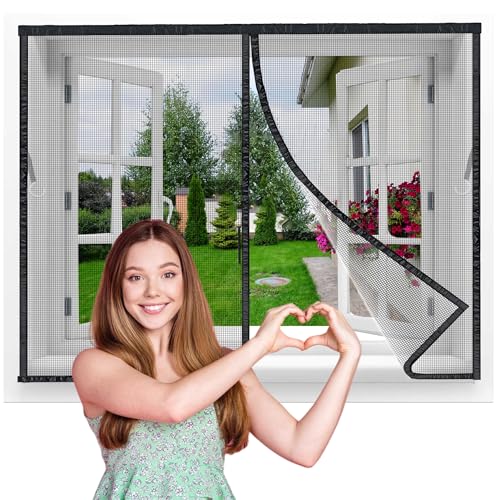 Flycn Fliegengitter Fenster Magnet, 250x220 cm Fliegengitter Magnet Balkontür Ohne Bohren Kinderleichte Klebemontage, fliegenschutztür Ist Ideal für Die Balkontür, Terrassentür Schwarz Flycn Fliegengitter Fenster Magnet, 250x220 cm Fliegengitter Magnet Balkontür Ohne Bohren Kinderleichte Klebemontage, fliegenschutztür Ist Ideal für Die Balkontür, Terrassentür Schwarz von Flycn