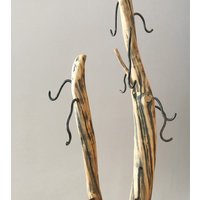 Treibholz & Metall Freistehende Garderobe Rustikales Kunst Dekor von Flycoatstudio