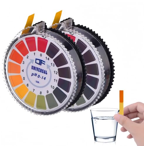 Universelle pH Testpapier Streifen 2 Rolle pH-Teststreifen,Lackmuspapier pH-Messung Vollbereich 0-14,pH-Wert-Indikator-Teststreifen mit Farbskala für die Prüfung Vieler Alltäglicher Substanzen Universelle pH Testpapier Streifen 2 Rolle pH-Teststreifen,Lackmuspapier pH-Messung Vollbereich 0-14,pH-Wert-Indikator-Teststreifen mit Farbskala für die Prüfung Vieler Alltäglicher Substanzen von Flycppo