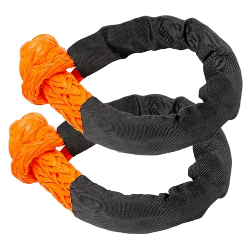 Soft Schäkel, 2 Stück Softschäkel Off-Road Schäkel Synthetik Soft Schäkel 17T Bruchfestigkeit Schäkel Recovery Seil mit Gurtschlauchprotektor, Starke Karabiner-Schlinge für LKW, SUVs, Geländefahrzeuge Soft Schäkel, 2 Stück Softschäkel Off-Road Schäkel Synthetik Soft Schäkel 17T Bruchfestigkeit Schäkel Recovery Seil mit Gurtschlauchprotektor, Starke Karabiner-Schlinge für LKW, SUVs, Geländefahrzeuge von Flydida