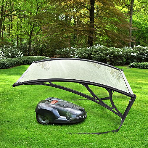 Flyelf Mähroboter Garage Carport Dach Überdachung für Rasenroboter Rasenmäher Garten, 100 * 78 * 50cm von Flyelf