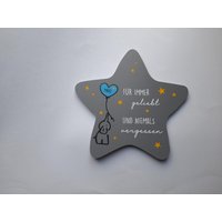 Grabdeko Für Sternenkind | Wetterfester Personalisierter Stern Mit Elefant Kindgerechte Grabgestaltung Grabdeko Für Sternenkind | Wetterfester Personalisierter Stern Mit Elefant Kindgerechte Grabgestaltung von FlyingLoveDesigns