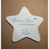 Grabdeko Kindergrab | Deko Für Sternenkinder Grabgestaltung Kind Stern Mit Namen Wetterfeste Erinnerung Friedhof Sammelgrab Grabdeko Kindergrab | Deko Für Sternenkinder Grabgestaltung Kind Stern Mit Namen Wetterfeste Erinnerung Friedhof Sammelgrab von FlyingLoveDesigns