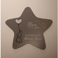 Grabdeko Mit Elefant Für Sternenkind | Wetterfester Personalisierter Stern Kindgerechte Grabgestaltung Grabdeko Mit Elefant Für Sternenkind | Wetterfester Personalisierter Stern Kindgerechte Grabgestaltung von FlyingLoveDesigns