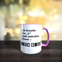 Fck Dch Kaffebecher 330Ml in Weiß Und Andere Farben Als Variation von FlyingprintDE