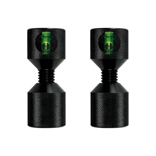 2 Stück Flansch Ausrichtungsstift, Aluminium Rohrflanschausrichter Doppelloch Verbindungsstift 1-1/8" Set, für Große Maschinen 0,5 Bis 14“ Autoschiffen Haken/Bremssättel/150LB Flansche (Mit Ebene) von Flylin