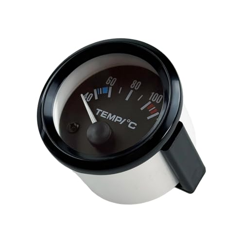 Auto Wassertemperaturanzeige, Universal 2" 52mm Wassertemperatur Temperaturanzeige Werkzeug für Instrument mit Sensor, Automotor Kfz Wassertemperatur Messgerät Celsius für Auto Rennfahrer LKW Auto Wassertemperaturanzeige, Universal 2" 52mm Wassertemperatur Temperaturanzeige Werkzeug für Instrument mit Sensor, Automotor Kfz Wassertemperatur Messgerät Celsius für Auto Rennfahrer LKW von Flylin