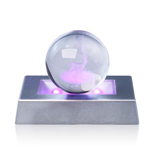 Flylin LED Light Base, LED Lichtbasis mit USB-Kabel Farbverlauf Light Base, LED Anzeigebasis Mehrfarbig Beleuchteter Stand für 3D-Laserkristallglas Art.-Nr. Weihnachtsfeierdekoration (Splitter) von Flylin