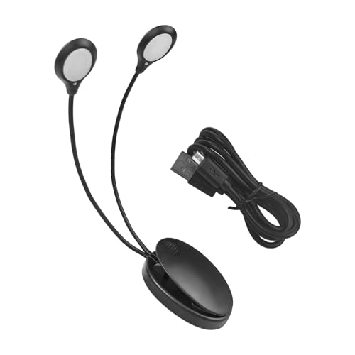 Flylin Notenständer LED-Licht, Einstellbar Doppelkopf Clip auf Lampe with 8 LED-Licht and USB-Kabel, Clip-On Leselampe Geeignet für Klavierständer/Notenständer/Schreibtisch Flylin Notenständer LED-Licht, Einstellbar Doppelkopf Clip auf Lampe with 8 LED-Licht and USB-Kabel, Clip-On Leselampe Geeignet für Klavierständer/Notenständer/Schreibtisch von Flylin