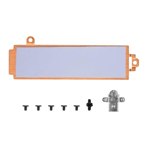 M.2 2280 SSD Kühlkörper für Laptop, Kupfer SSD-Kühlkörperabdeckung mit Halterung, Festplatten-Kühlkörperabdeckung Ersatz für Alienware M15 R5 R6 G15 5510 5511 von Flylin