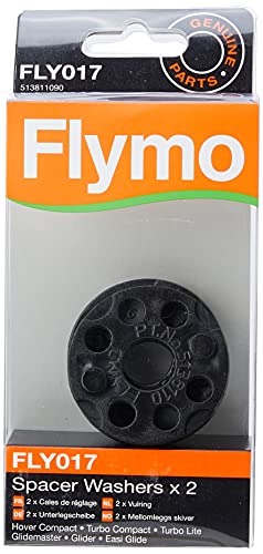 Flymo FLY017 Set 2 Scheiben Distanzband für Rasenmäher mit Luftkissen von Flymo