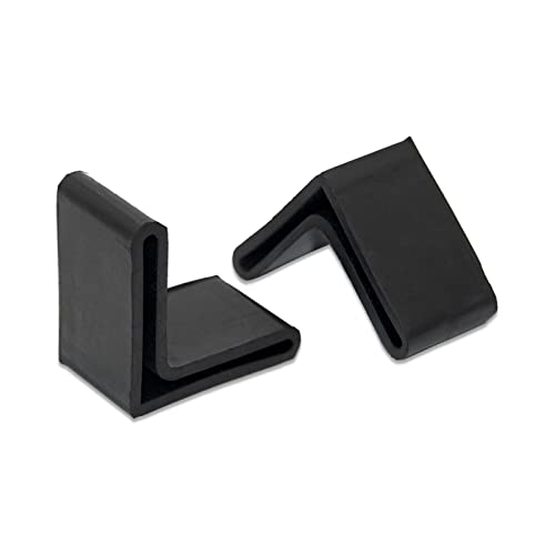 Flyshop, 10 Stück L Form Gummi Eckregal Metall Eisen Regal mit OD 1-3/8" x 1-3/8" (3,5cm x 3,5cm) von Flyshop