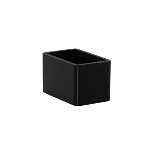 Flyshop, Stuhlbeinkappen, Rechteckige rutschfeste Schutzkappen, Schwarz, 12er Pack (Schwarz/Silikon, 25x38mm) von Flyshop