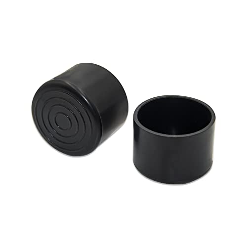 Flyshop, Stuhlbeinkappen, runde Bodenschutzkappen, geruchloses PVC 35 mm (3,5 cm), schwarz, 4er Pack von Flyshop