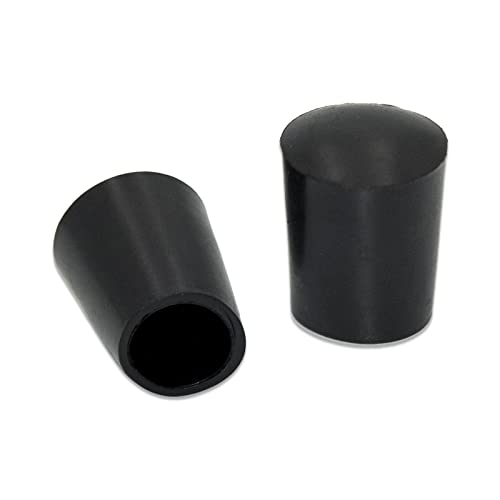 Flyshop, Stuhlbeinkappen, runde Bodenschutzkappen, geruchloses PVC 8 mm (0,8 cm), schwarz, 16er Pack von Flyshop