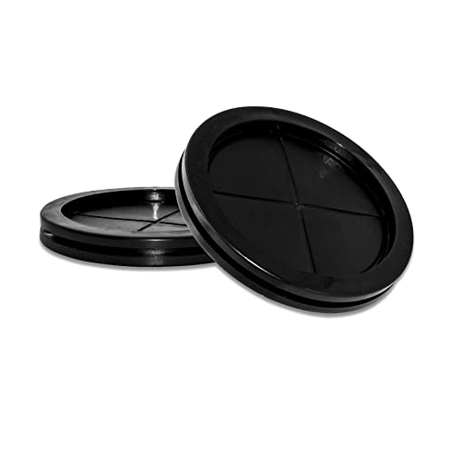 Flyshop Gummitülle, 80 mm Bohrloch, 70 mm Innendurchmesser, synthetische Gummi-Drahttüllen, doppelseitige runde Lochstopfen, 10 Stück, Schwarz von Flyshop