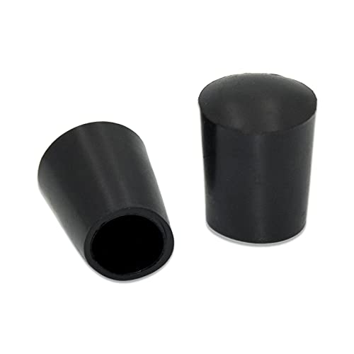 Flyshop Stuhlbein Bodenschoner aus PVC, 8 mm (0,8 cm), verhindert Kratzer auf dem Boden und reduziert Lärm, rund, Schwarz, 16 Stück von Flyshop