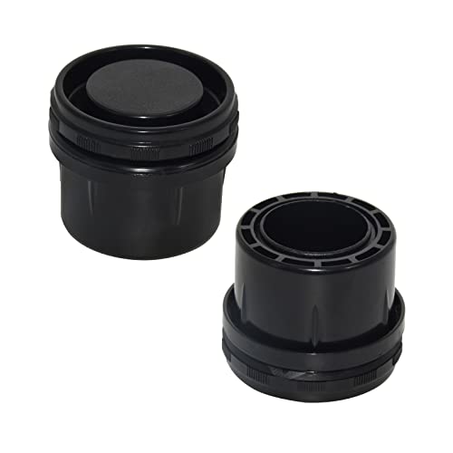 Flyshop Verstellbare Füße rund Möbel Bein Leveling Füße Pads 4 Stück, schwarz, 50mm von Flyshop