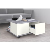 FMD Couchtisch "Twin" Schubladen als Push-to-open, viel Staur., mit Rollen, Breite: 70 cm FMD Couchtisch "Twin" Schubladen als Push-to-open, viel Staur., mit Rollen, Breite: 70 cm von Fmd