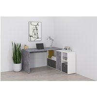 FMD Eckschreibtisch "Lexo" Schreibtisch/Sideboard viel Stauraum, beidseitig montierb., 136/205 cm FMD Eckschreibtisch "Lexo" Schreibtisch/Sideboard viel Stauraum, beidseitig montierb., 136/205 cm von Fmd
