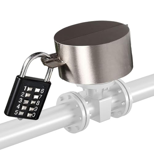 FmtwPhn 7,6x4cm Wasserhahn-Schlösser Für Den Außenbereich, Edelstahl-Multifunktions-Wasserhahn-Schloss, Wasserhahn Schloss Wasserhahnsperre Aussen Faucet Lock, Wasserhahn Schloss von FmtwPhn
