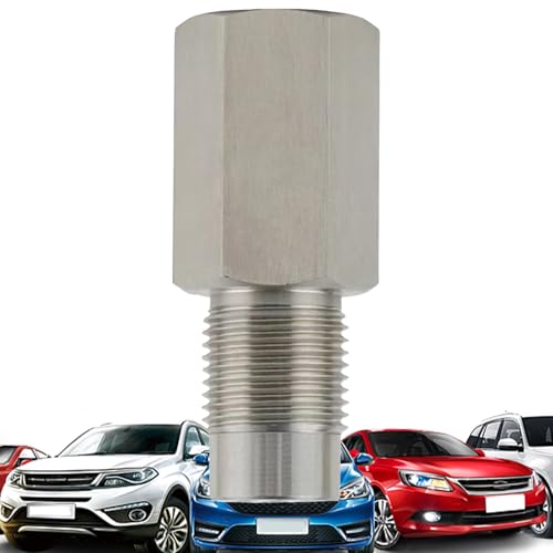 FmtwPhn Edelstahl Verlängerungsrohr Fitting | Automobil Adapter Aus Edelstahl - Dichte Hitzebeständige Länge 5,8 cm Gewinde M18×1,5 Für Dusche Waschbecken Auto Industrie Bewässerung von FmtwPhn