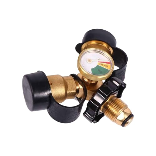FmtwPhn Gas Verteiler,Y Verteiler Mit Absperrventil | Robuster Schlauchanschluss Für Campingkocher Heizgeräte Und Grill von FmtwPhn