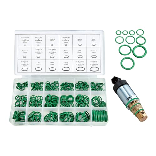 FmtwPhn Kleine O-Ringe - 270 Gummi Teile AC Reparatursatz | Kompressor Dichtung für Klimaanlage Auto Wechselrichter Kühlgerät Motor Airbrush Haushalt Gewerbe Profis Wohnmobil Verteiler von FmtwPhn