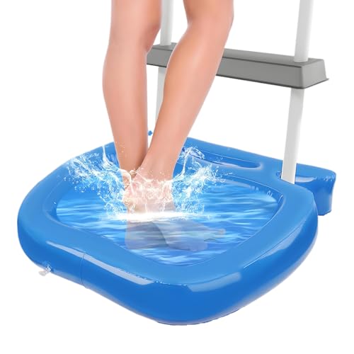 FmtwPhn Schwimmbad Fußbad | Becken Zum Waschen Von Füßen Sand Und Schmutz | Tragbar Leichte Wanne Für Außenbereich Spa Leiter Reinigung Vor Dem Schwimmeneinstieg von FmtwPhn