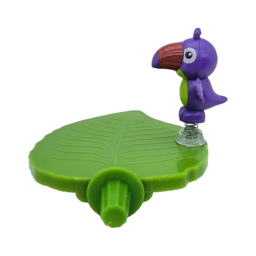 FmtwPhn Sittich Spielzeug Ständer, Blattförmiger Vogelkäfig Spielplatz Mit Tablett, Spielgerät Spielzeug Tablett Für Balkon Garten Wohnheim Schlafzimmer Käfig Zubehör von FmtwPhn