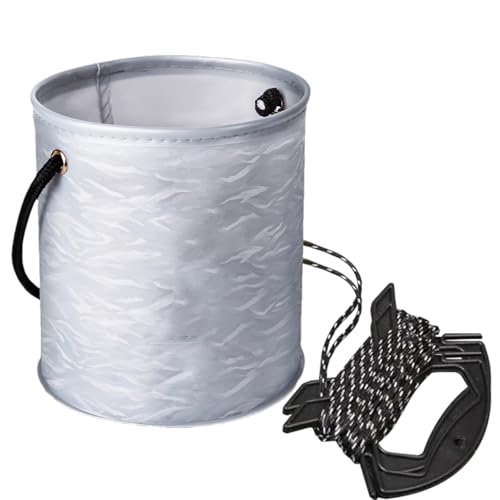 FmtwPhn Tragbarer Falteimer, Angeleimer | Ködereimer für lebende Fische | Mehrzweck-Eva-Angel-Outdoor-Campingtasche zum Überleben, auf Reisen von FmtwPhn