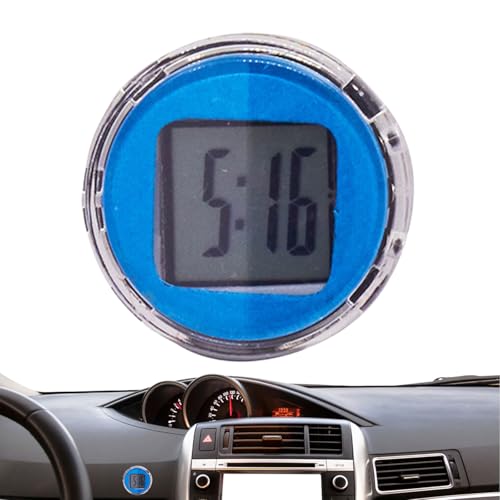 Auto -Armaturenbrettuhr - Digitalstick An Der Entlüftungsuhr, Wasserdichtes Kompaktes Design | LCD -Display Automobilkleber -Uhr, Einfach Lesen Dekoratives Dashboard -Accessoire Für Den Heimzy von Fmzrbnih