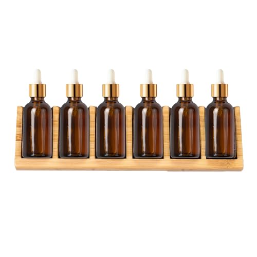 Duftöl -Display -Rack - 6 -Slot -Holzflaschenregal, Rustikaler Aromatherapieorganisator | Multipurple Tisch Ätherischer Ölhalter, Multifunktionaler Eleganter Heimakzent Für Öle, 9,05 × 2,75 × 1,96 Zol Duftöl -Display -Rack - 6 -Slot -Holzflaschenregal, Rustikaler Aromatherapieorganisator | Multipurple Tisch Ätherischer Ölhalter, Multifunktionaler Eleganter Heimakzent Für Öle, 9,05 × 2,75 × 1,96 Zol von Fmzrbnih