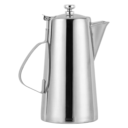 Edelstahlkessel - 2Liter -Saft -Krug, kaltes Wassergetränkekrug | Hitzebeständlicher Wasserkessel mit Griff & Deckel, moderner Tee & Getränkekaraffe für Zuhause, Bar, Restaurant, Café, Hotelgebrauch von Fmzrbnih
