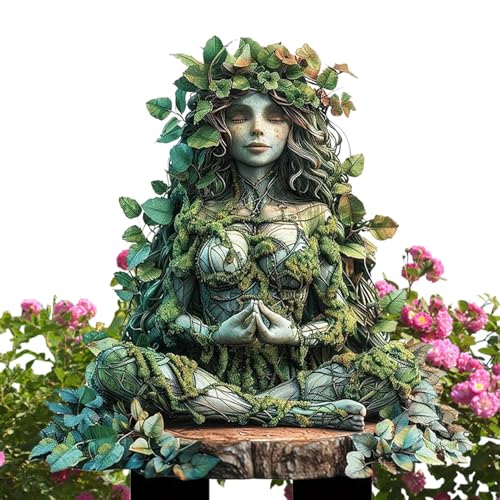 Fairy Garden Stakes - Statuen 'Mann' Baum, Erdeinführungsornament | Set für den Außenbereich, langlebige 2D-Acryl-Dekoration, Display für Blumentopf, Skulptur von G von Fmzrbnih