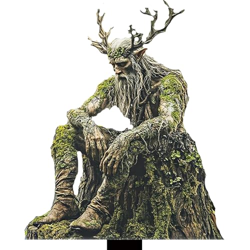 Fairy Garden Stakes - Statuen 'Mann' Baum, Erdeinführungsornament | Set für den Außenbereich, langlebige 2D-Acryl-Dekoration, Display für Blumentopf, Skulptur von G von Fmzrbnih