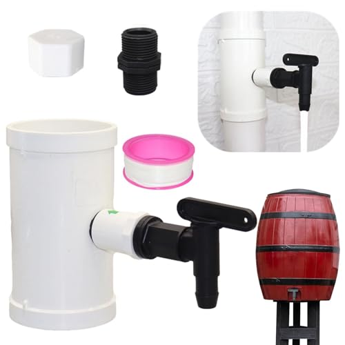 Fallrohr-Regenumlenker – Tragbarer Regenfass-Adapter, Recycling-Regenwasser-Fallrohr-Abweiser | Regensammler-Fallrohr-Umsteller Von Der Dachrinne Mit Stecker Und Wasserhahn Für Fallrohr, (75 Mm, 110 M Fallrohr-Regenumlenker – Tragbarer Regenfass-Adapter, Recycling-Regenwasser-Fallrohr-Abweiser | Regensammler-Fallrohr-Umsteller Von Der Dachrinne Mit Stecker Und Wasserhahn Für Fallrohr, (75 Mm, 110 M von Fmzrbnih
