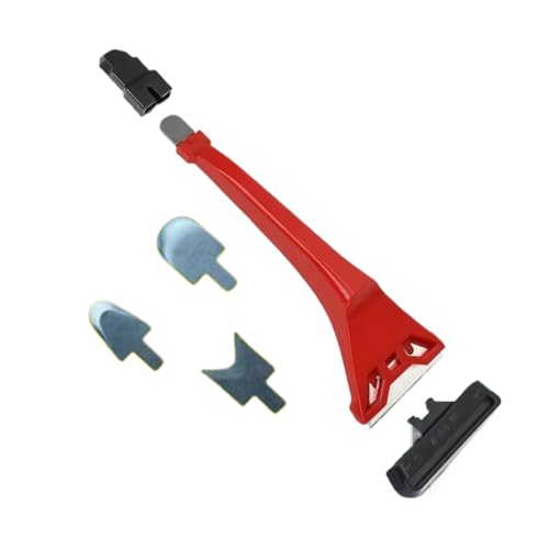 Fliesenreinigungsschaber-21 X 8 Cm 9-in-1-Entferner, ABS+Wolframstahl-Werkzeug, Winkelspatel Multiuse Kit | Nicht-Schlupf-Griff Für Dusche Und Badezimmer Wartung Fußboden Küchenfarbe Nach Hause von Fmzrbnih
