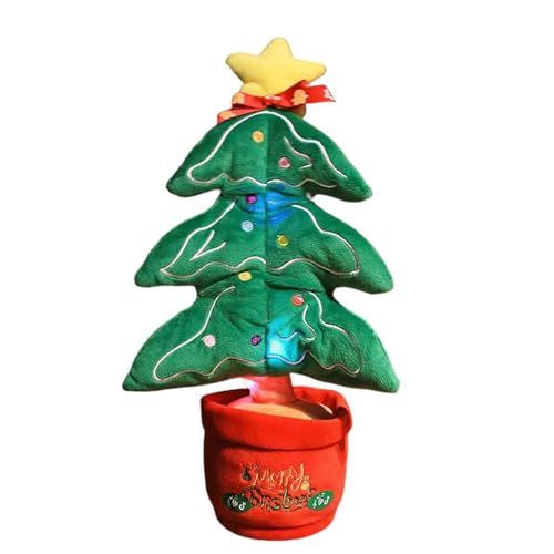 Fmzrbnih Elektrischer Weihnachtsbaum Tanz Musik Spielzeug - Elektrische Singende Leuchtende Weihnachtsbaum Figur,Saisonale Deko Für Schlafzimmer Thanksgiving Feiertag Geburtstag von Fmzrbnih