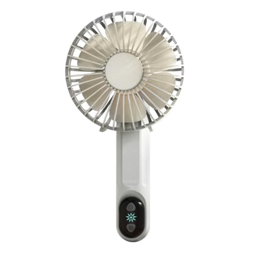 Fmzrbnih Handheld -Lüfter wiederaufladbar, Handheld Electric Lüfter,Wiederaufladbare faltbare Handlüfter | 3 Geschwindigkeit Wind Luftkühlung Handheld -Reisezubehör zum Camping von Fmzrbnih