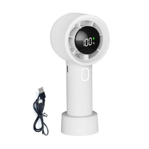 Fmzrbnih Handventilator | Kühlender Handventilator | Aufladbarer Luftkühler Mit Digitaldisplay Und 100 Stufen Für Zuhause Schreibtisch Reise Fmzrbnih Handventilator | Kühlender Handventilator | Aufladbarer Luftkühler Mit Digitaldisplay Und 100 Stufen Für Zuhause Schreibtisch Reise von Fmzrbnih