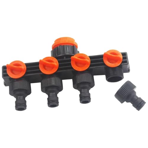 Gartenschlauch Verteiler, 4-Wege Robuster Wasserhahn, Robust 4 Wege Anschlussventil Für Beregnung Garten Haus Familie Grundstück Gartenschlauch Verteiler, 4-Wege Robuster Wasserhahn, Robust 4 Wege Anschlussventil Für Beregnung Garten Haus Familie Grundstück von Fmzrbnih