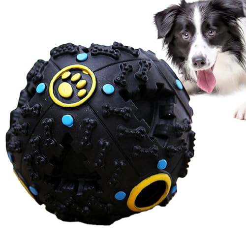 Hundekichern ball- einzigartiges Design Interaktives Fetch -Spielzeug, Kauball, Haustierpuzzleball-Behandlungsspender | Durlaable Spaß an einem Hundespielzeug für kleine mittelgroße große Hunde, die von Fmzrbnih