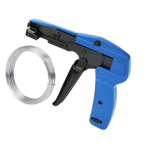 Kabelbinder Straffer Werkzeug,Befestigungsnylon Kabelbinder Werkzeug - Ergonomischer Anzieher - Industrie Lagerhaus Datenzentrum Garten Haushalt Auto Kfz von Fmzrbnih